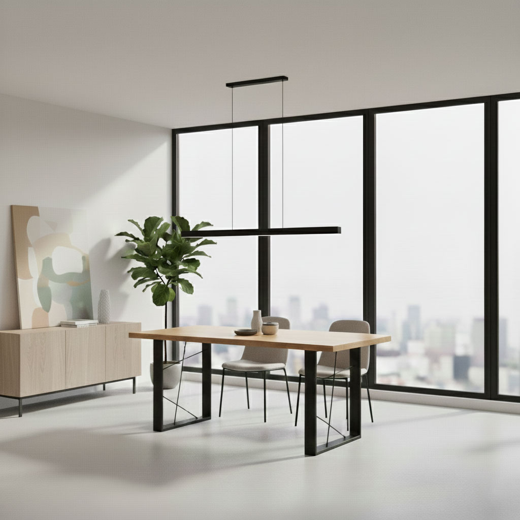 Tischkufen-Set-aus-Profil-80mm-x-20mm-mit-Stäben-Motageplatten-und-Stellfüßen | Metallwarenfabrik