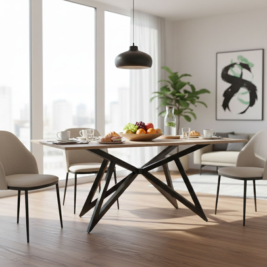 TISCHGESTELL-PAPILON-für-schwere-Tischplatten_RWGMetal | Metallwarenfabrik