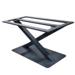 X Tischgestell mit Fußplatte RWGMETAL 002