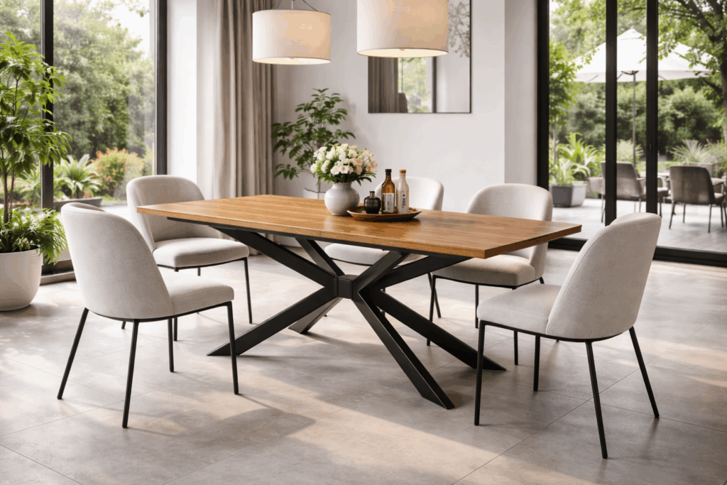 Ausziehbares Tischgestell 4V   Stabiles Loft Design