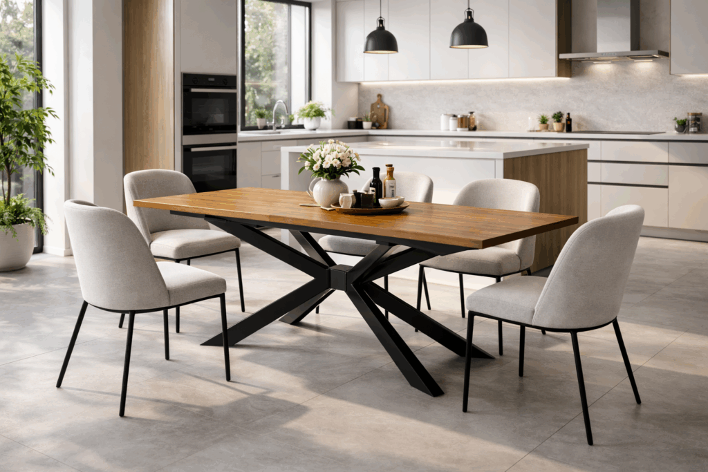 Ausziehbares Tischgestell 4V   Stabiles Loft Design