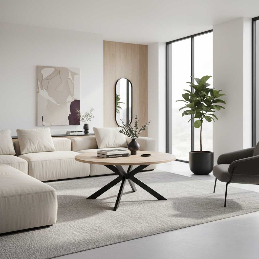 TISCHGESTELL-4V-mit-Verstärkungsrahmen-für-runde-Tischplatte_11_RWGMETAL | Metallwarenfabrik