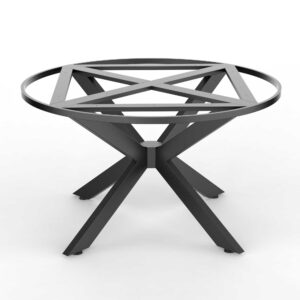 TISCHGESTELL 4V mit Verstärkungsrahmen für runde Tischplatte