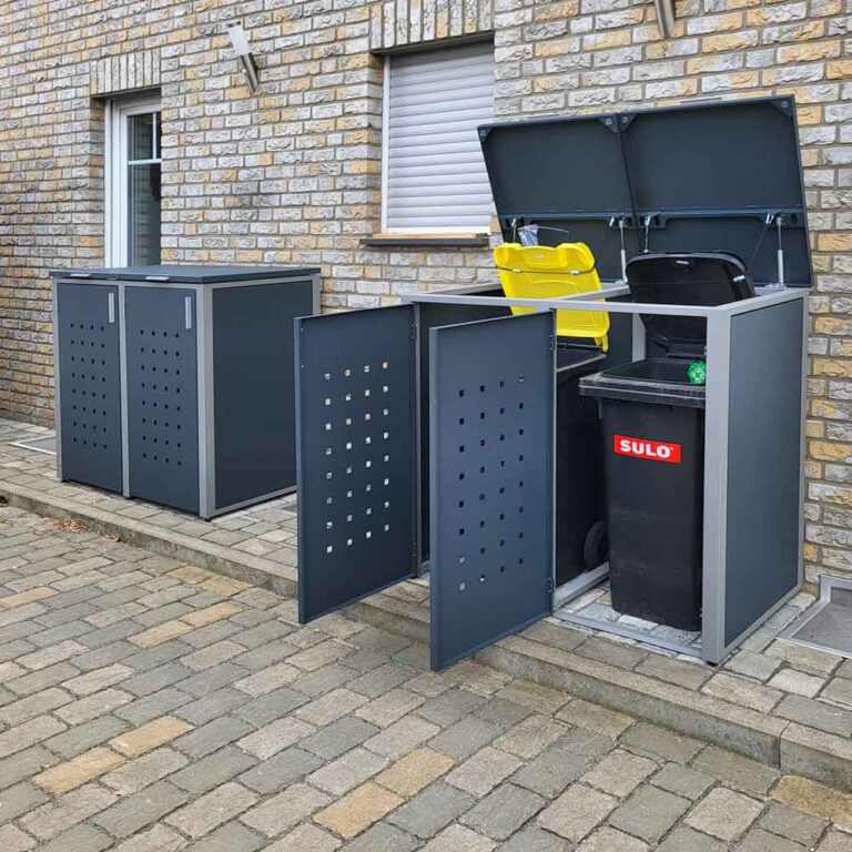 Mülltonnenbox RAL 6005 RWGMETAL 28