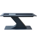 IRON 02 Einbein Tischgestell für schwere Stein  und Holztischplatten von RWGMETAL01