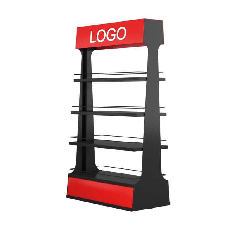 Bodenstaender-mit-4-Ablagen-Schublade-und-Logo-posagent-2jpg | Metallwarenfabrik