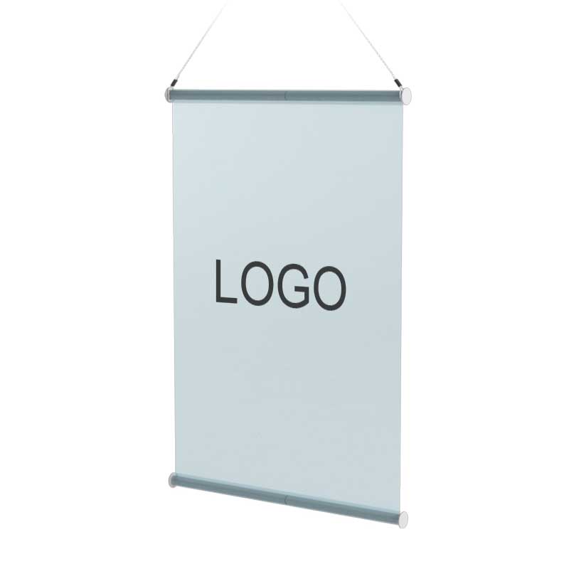 Deckenhaenger-mit-Banner-100cm-x-150cm-posagent-1jpg | Metallwarenfabrik