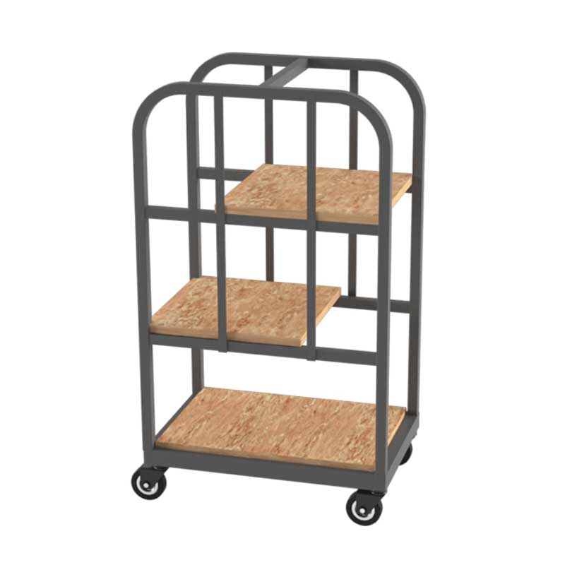 Etagenwagen-V1-mit-3-Boeden-posagent-2jpg | Metallwarenfabrik