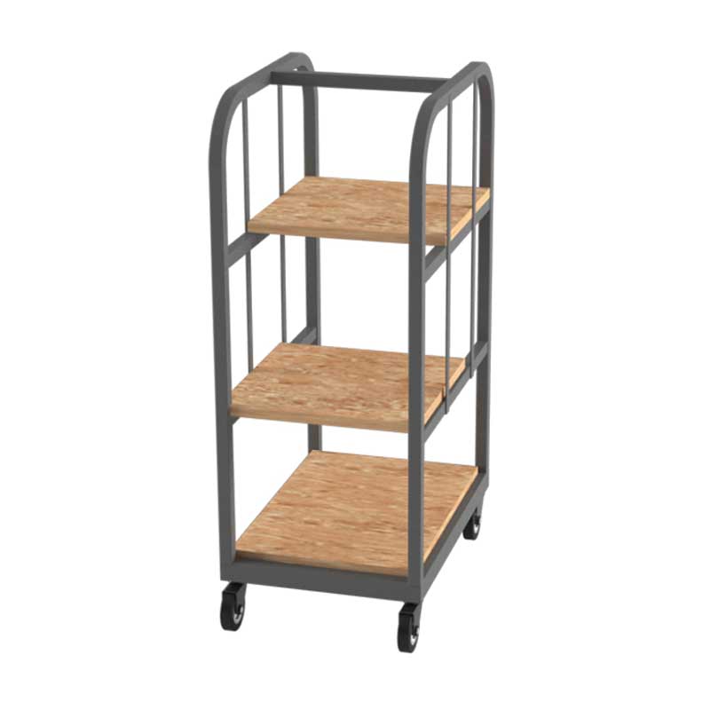 Etagenwagen-V1-mit-3-Boeden-posagent-3jpg | Metallwarenfabrik