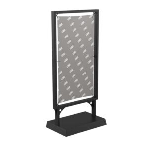 Kundenstopper mit Banner