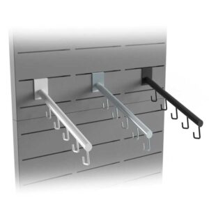 Schräghaken für 5 Kleiderbügel