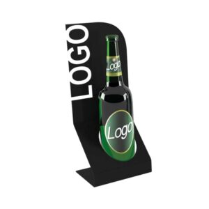 Thekendisplay für eine Flasche