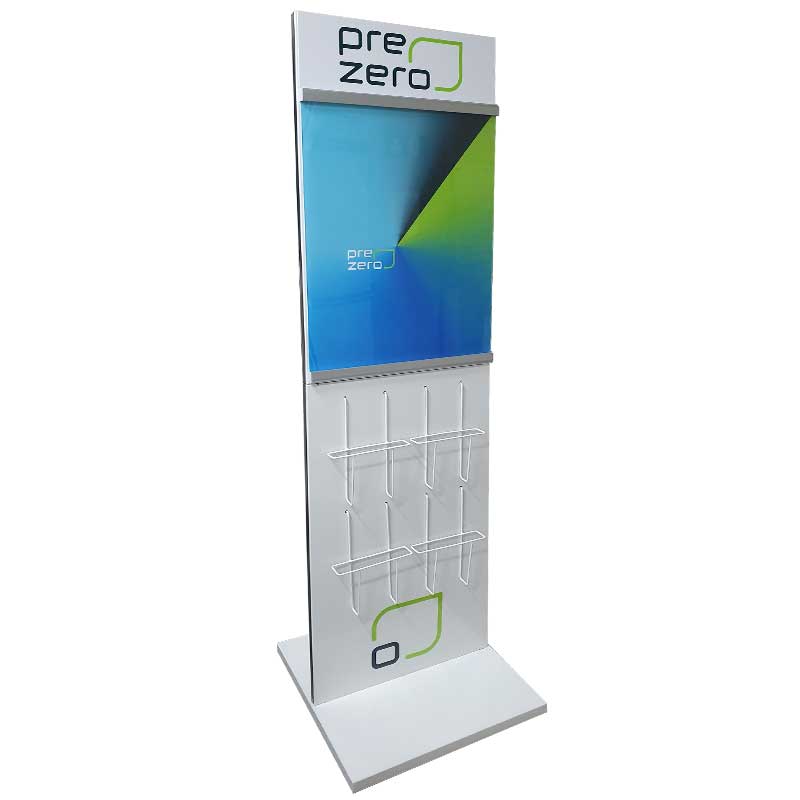 Werbeaufsteller-mit-Prospekthalter-POSAGENT-01jpg | Metallwarenfabrik