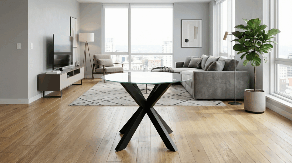 RWGMETAL Double X Premium Здрава рамка за маса 80x40 мм профил за масивна дървесина и камък, произведена в ЕС
